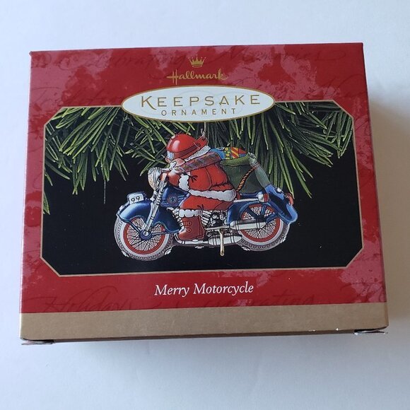 NWT - 1999 Merry Motorcycle - Hallmark Keepsake Ornament - Picture 1 of 1